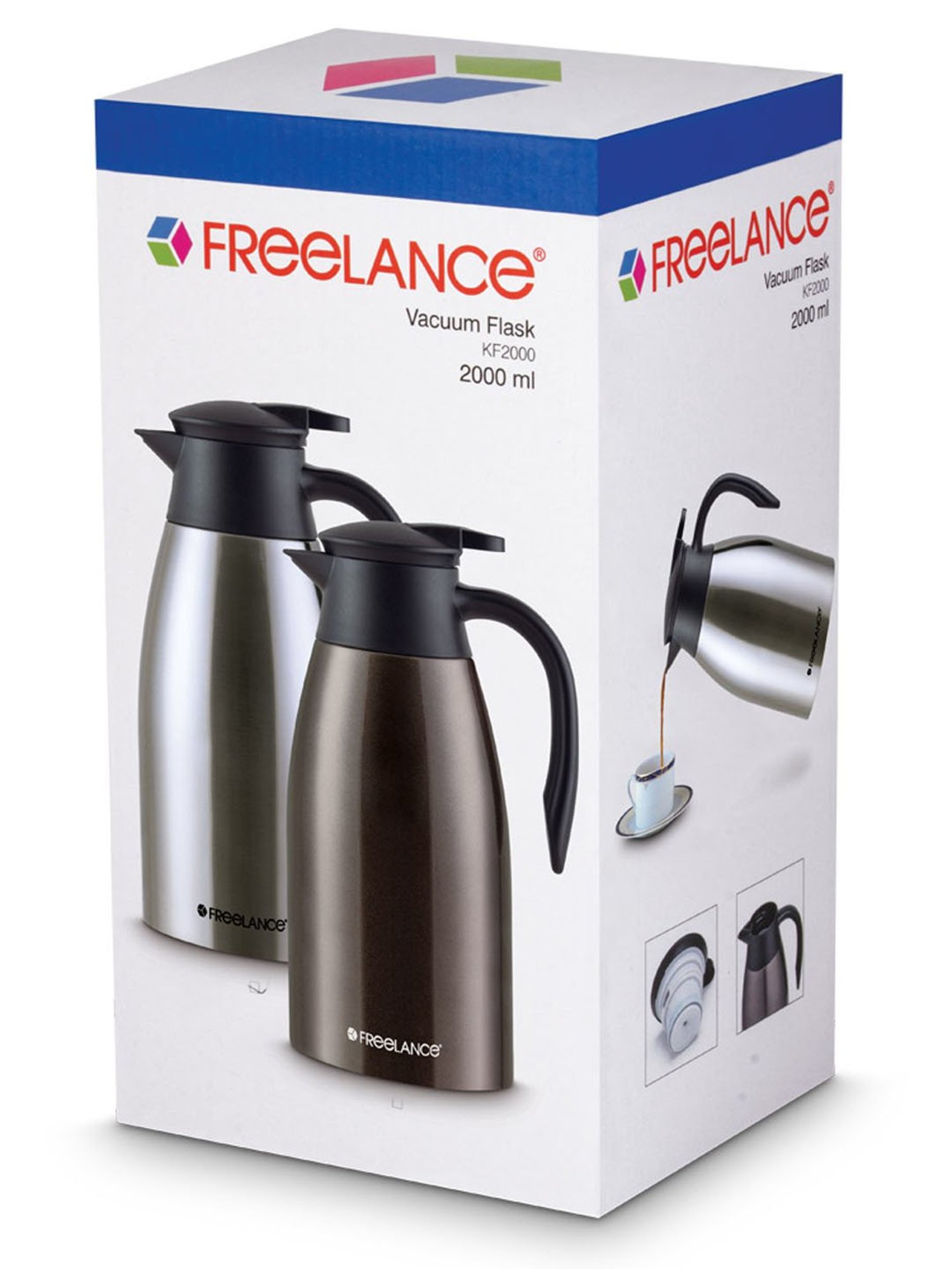 Freelance Coffee Steel 2000 ml Vacuum Flask