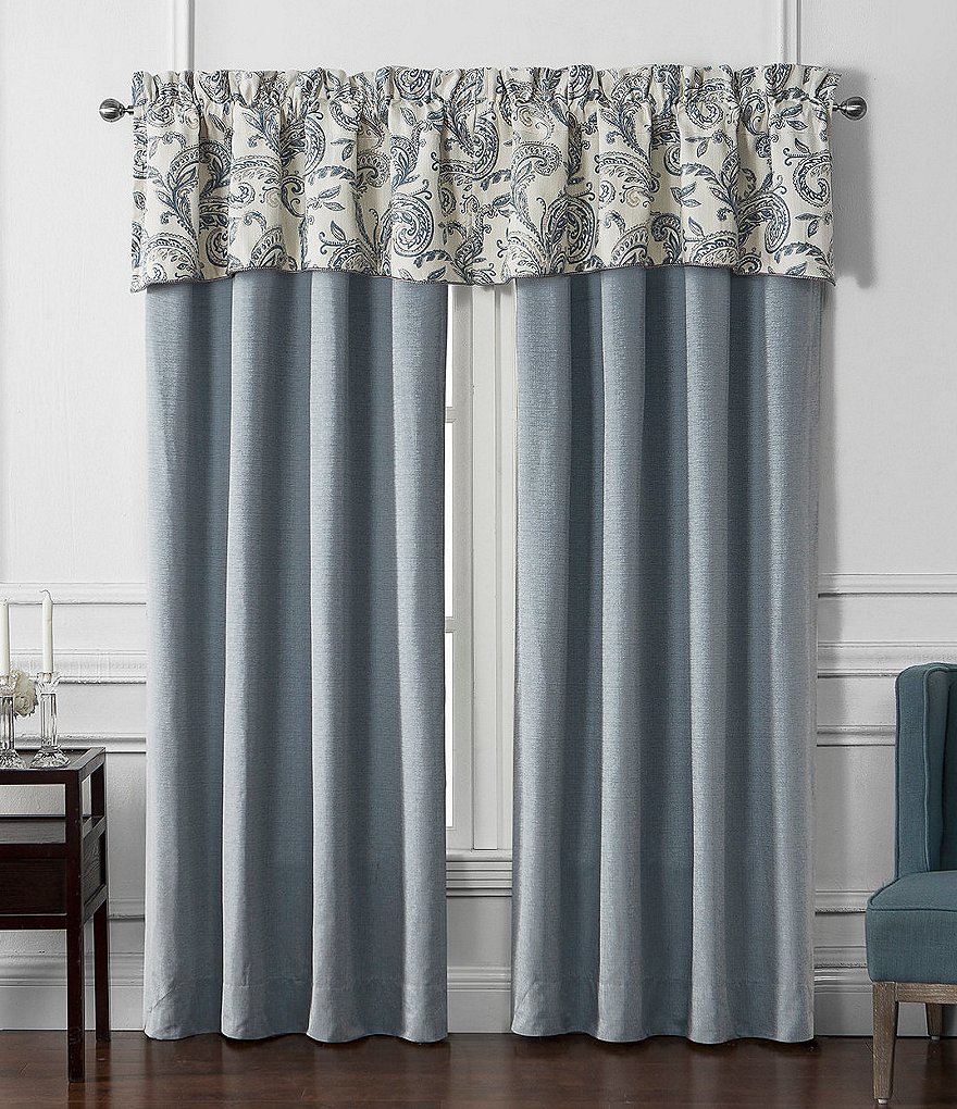 84"x52" Gaultier Blackout Curtain Blue - Beautyrest