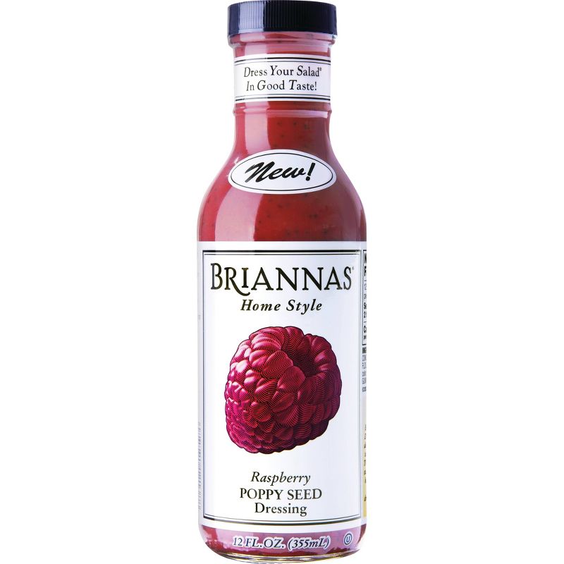 Briannas Raspberry Poppyseed Dressing - 12fl oz