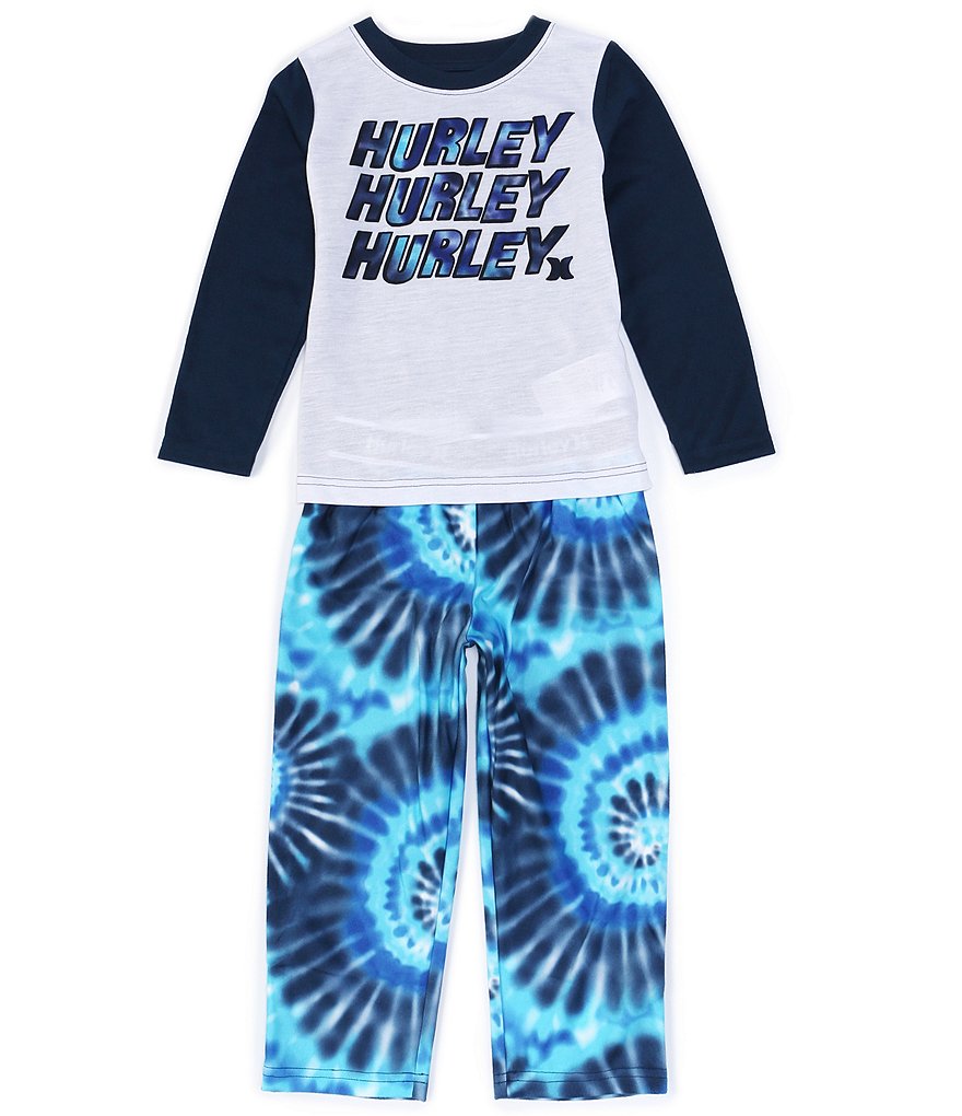 Hurley Kids 4-12 Spiral Tie Dye 2-Piece Pajamas Set
