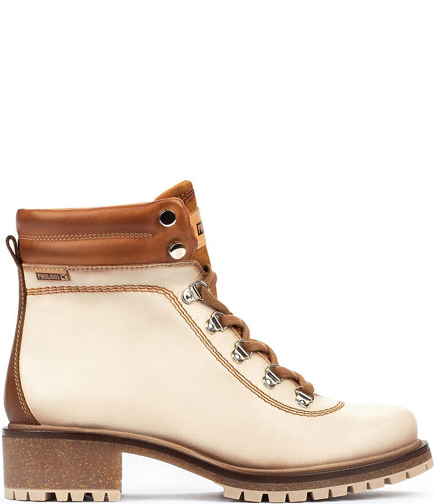 Pikolinos Aspe W9Z Leather Lace-Up Hiker Booties