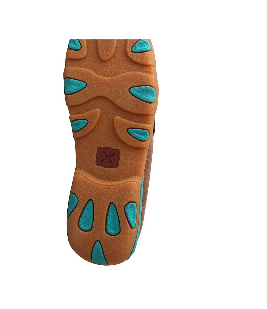 Twisted X Women's Turquoise Embroidered Chukka Driving Mocs