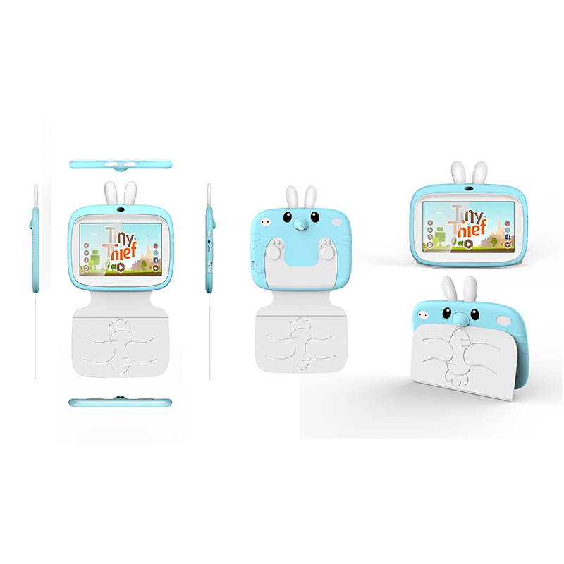 Mini Tablet 7 Inch RK3126  Colorful Mini Baby 1.3GHz 7 Inch 5-7 hours Tablet Light Blue TABLET-KIDS-Q88-QU