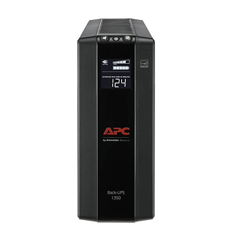 UPS, 1350VA UPS Battery Backup & Surge Protector, BX1350M Backup Battery, AVR, Dataline Protection and LCD Display, Back-UPS Pro Uninterruptible Power Supply