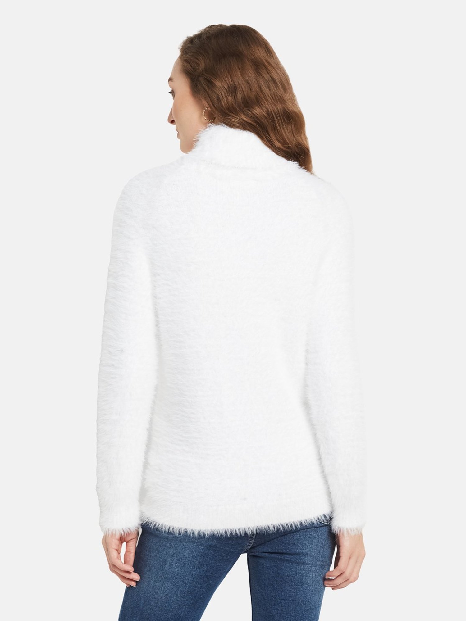 METTLE White High Neck Pullover