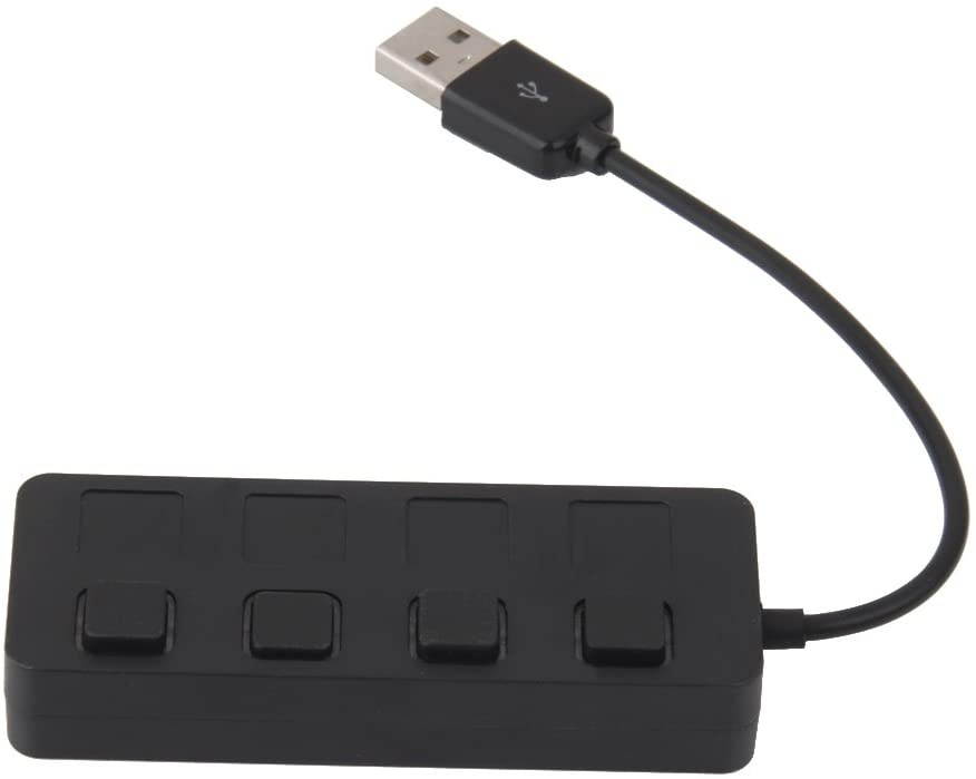 Homyl 4 Port Multi HUB HIGH USB 2.0 Expansion Splitter Cable with Switch 2pcs
