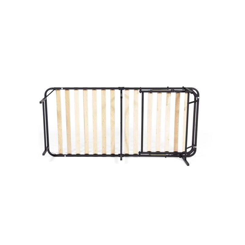 Full Wooden Slat Adjustable Head Only Bed Base Black - PragmaBed