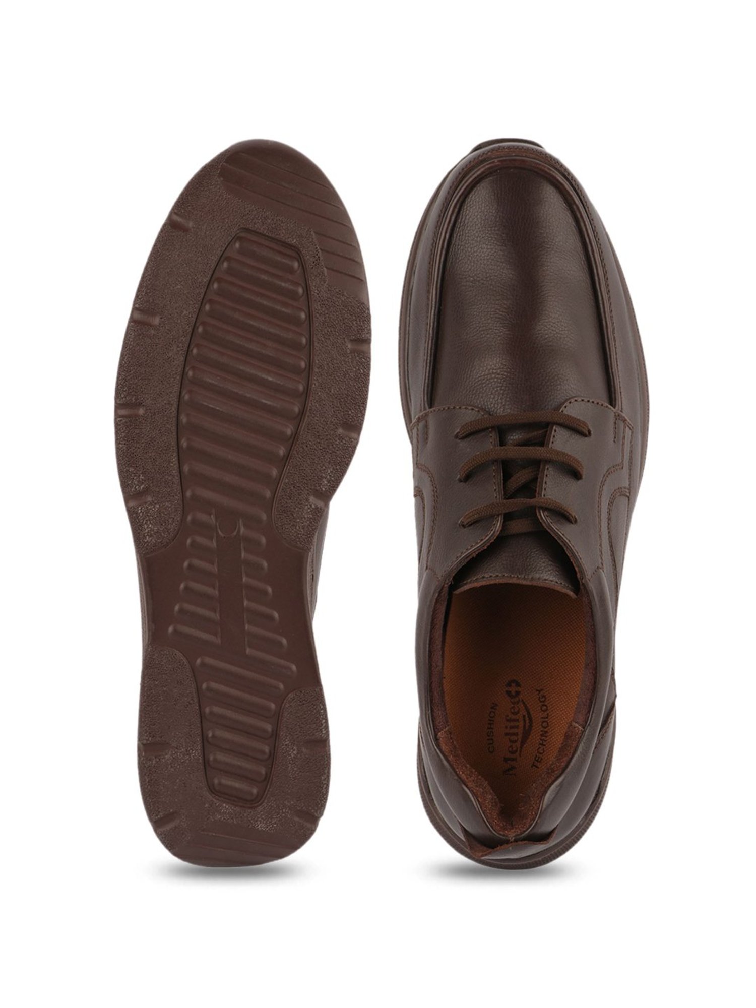 MediFeet Men's Brown Derby Shoes