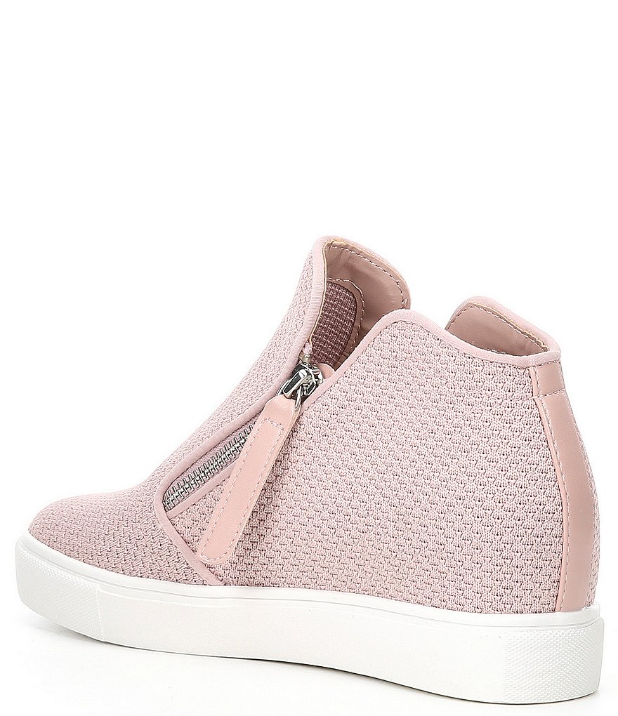 Donald Pliner Pelham Neoprene Mixed Leather Slip-On Wedge Sneakers