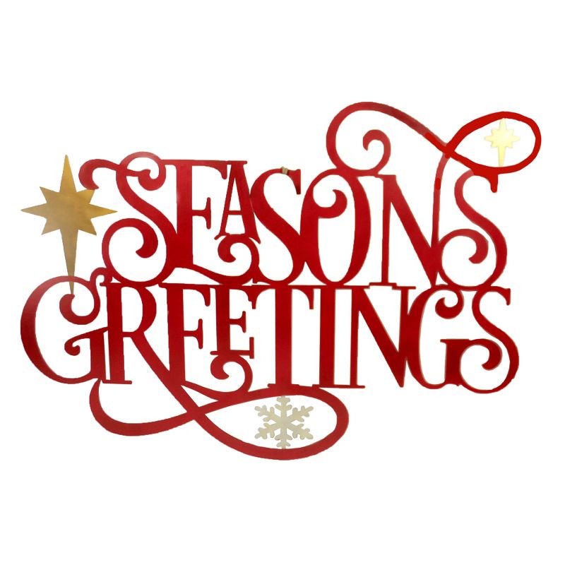 Christmas 26.0" Laser Cut Seasons Greeting Sign Wall Decor Decorate Christmas  -  Wall Sign Panels
