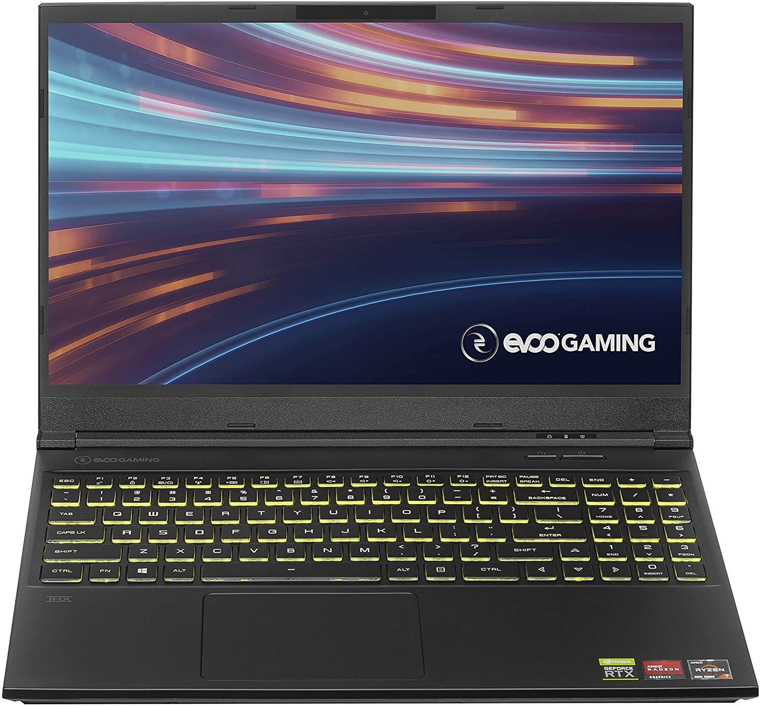 Evoo Gaming 15.6&rdquo; Laptop, FHD, 120Hz, AMD Ryzen 7 4800H Processor, NVIDIA GeForce RTX 2060, THX Spatial Audio, 512GB SSD, 16GB RAM, RGB Backlit Keyboard, HD Camera, Windows 10 Home, Black (EG-LP7-BK)