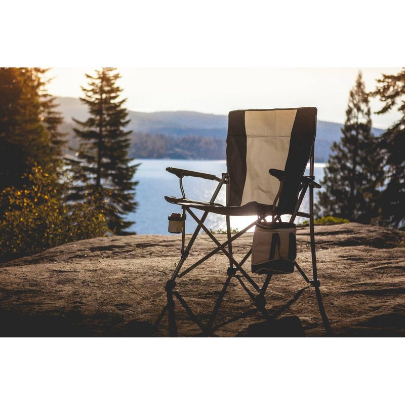 Oniva Big Bear Folding Camp Chair with Cooler XL - Black