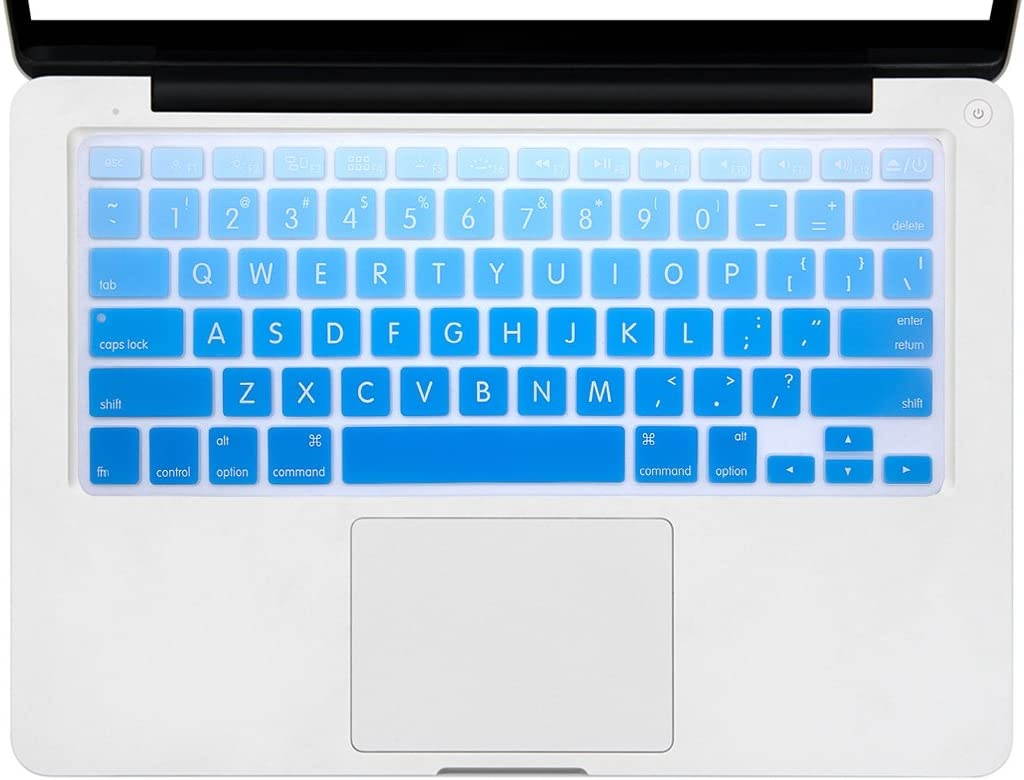 HRH Silicone Keyboard Cover Skin for MacBook Air 13,MacBook Pro 13/15/17 (with or w/Out Retina Display, 2015 or Older Version)&Older iMac USA Layout,Bear's Paw Pink