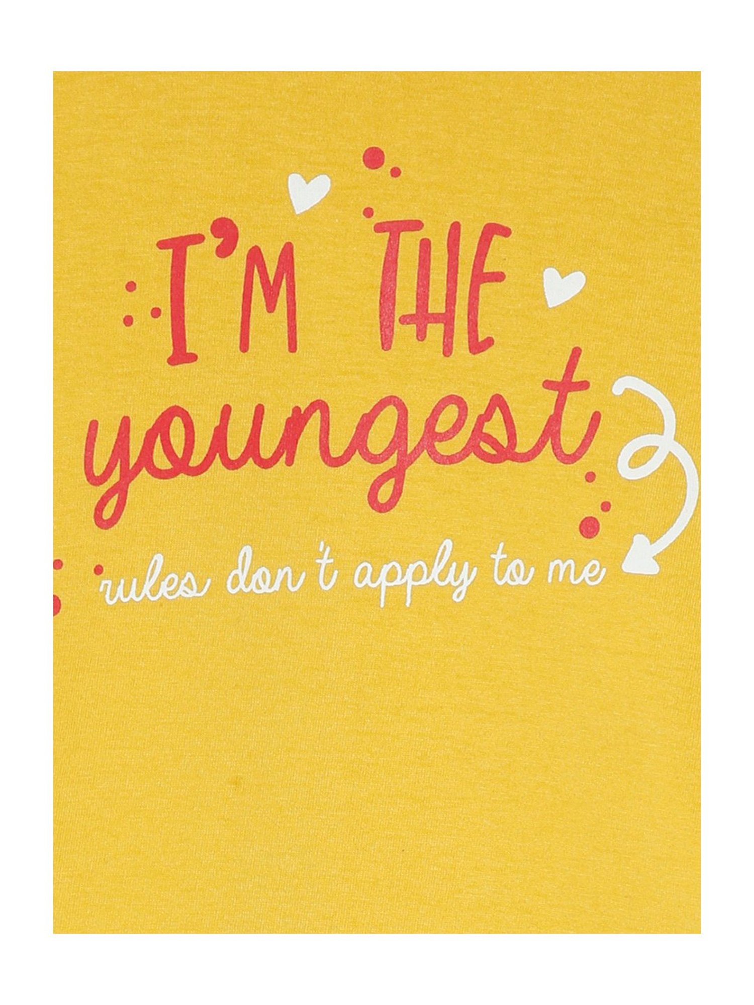 MINIKLUB Kids Yellow Printed Full Sleeves Top