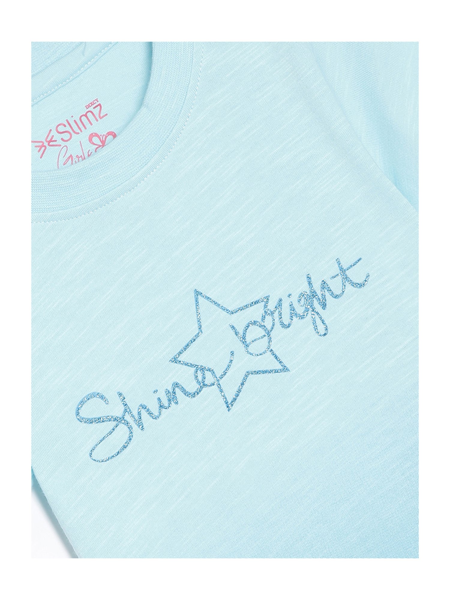 Dixcy Slimz Kids Blue Shimmer Print T-Shirt