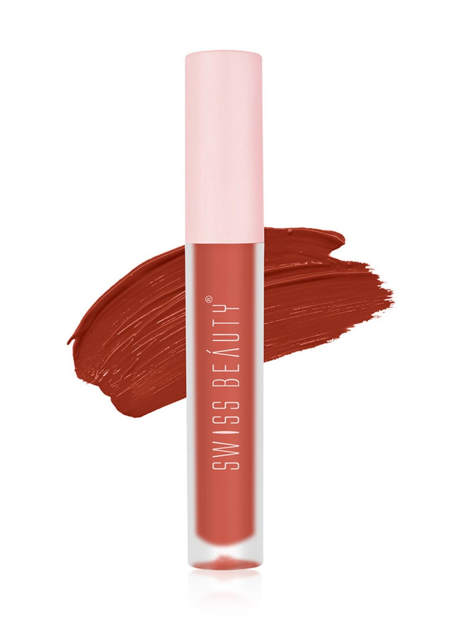 SWISS BEAUTY Super Matte Liquid Lipstick Brick Cotta - 3.5 ml