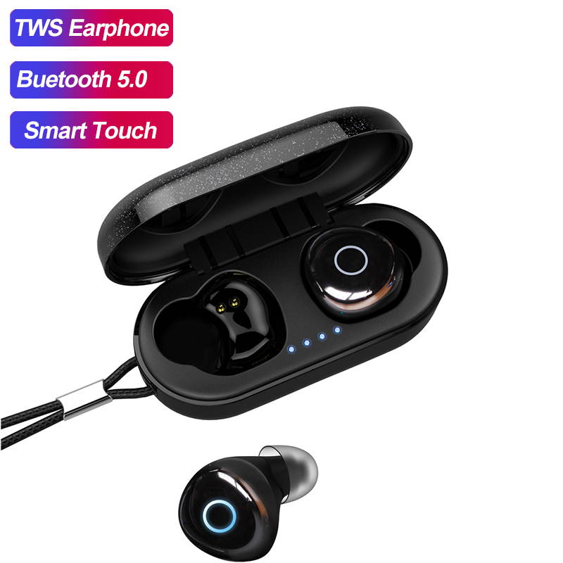 Q65 HiFi bluetooth Earphone TWS bluetooth 5.0 Earbuds Smart Touch Auto Pairing Call Stereo IPX7 Waterproof In-ear Headset