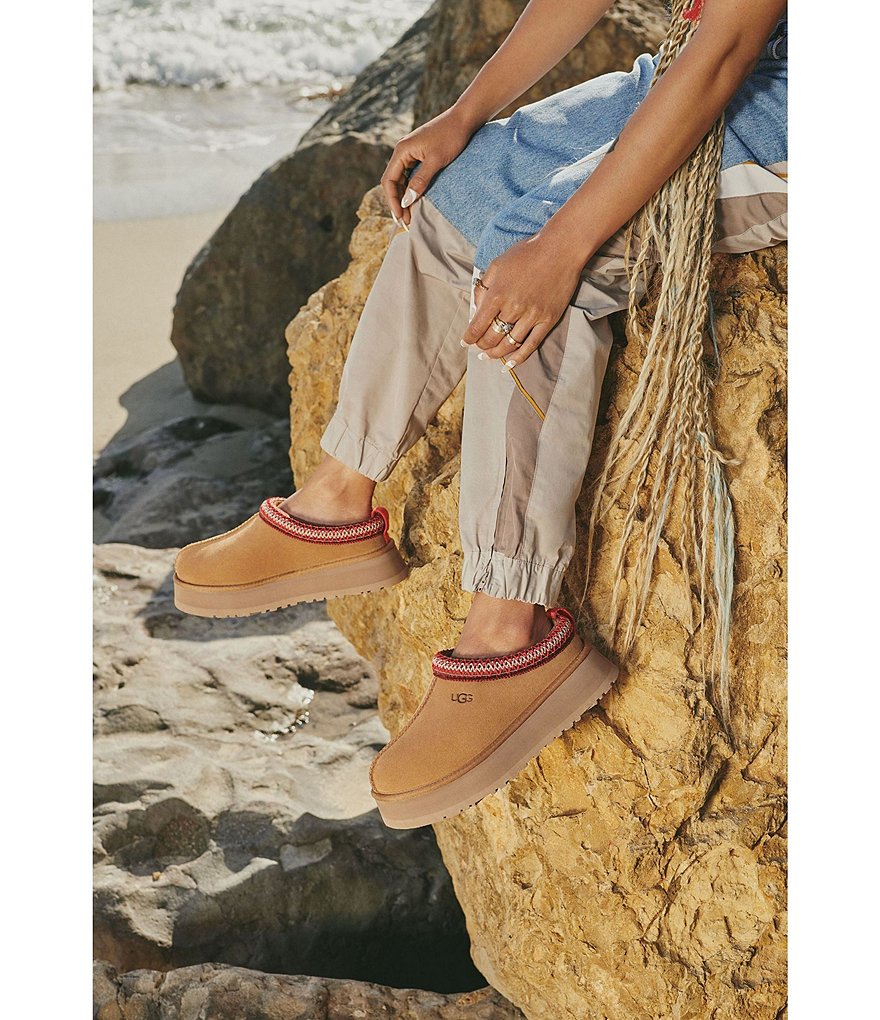 UGG&reg; Tazz Suede Platform Slipper Clogs