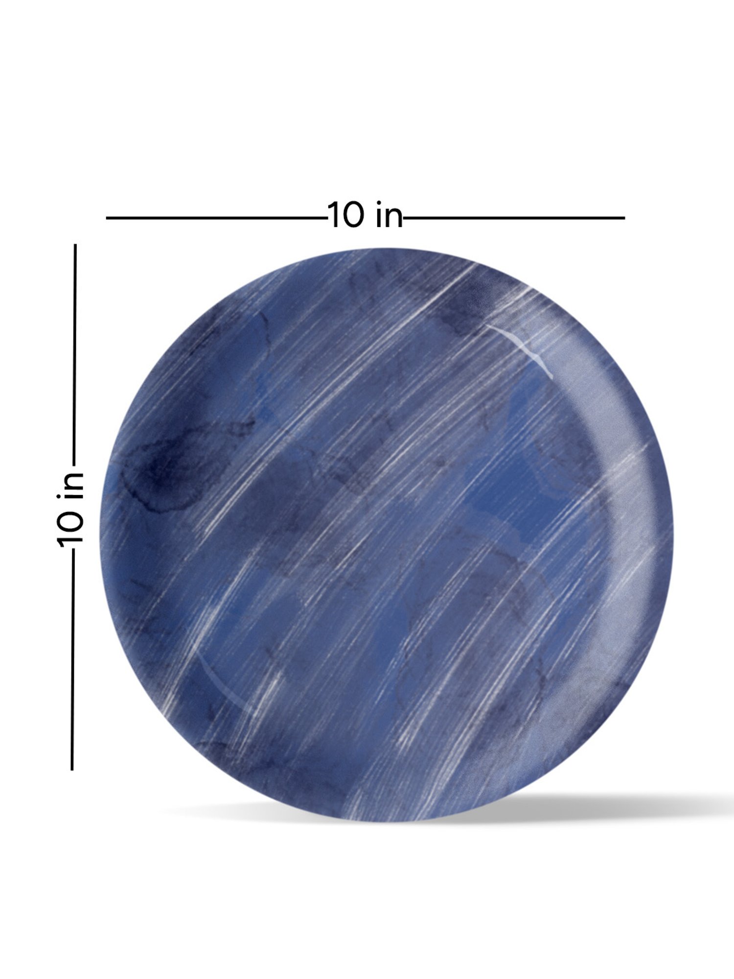 Nestroots Whispering Waterfall Blue & White Porcelain&iquest;Decorative Wall Plate