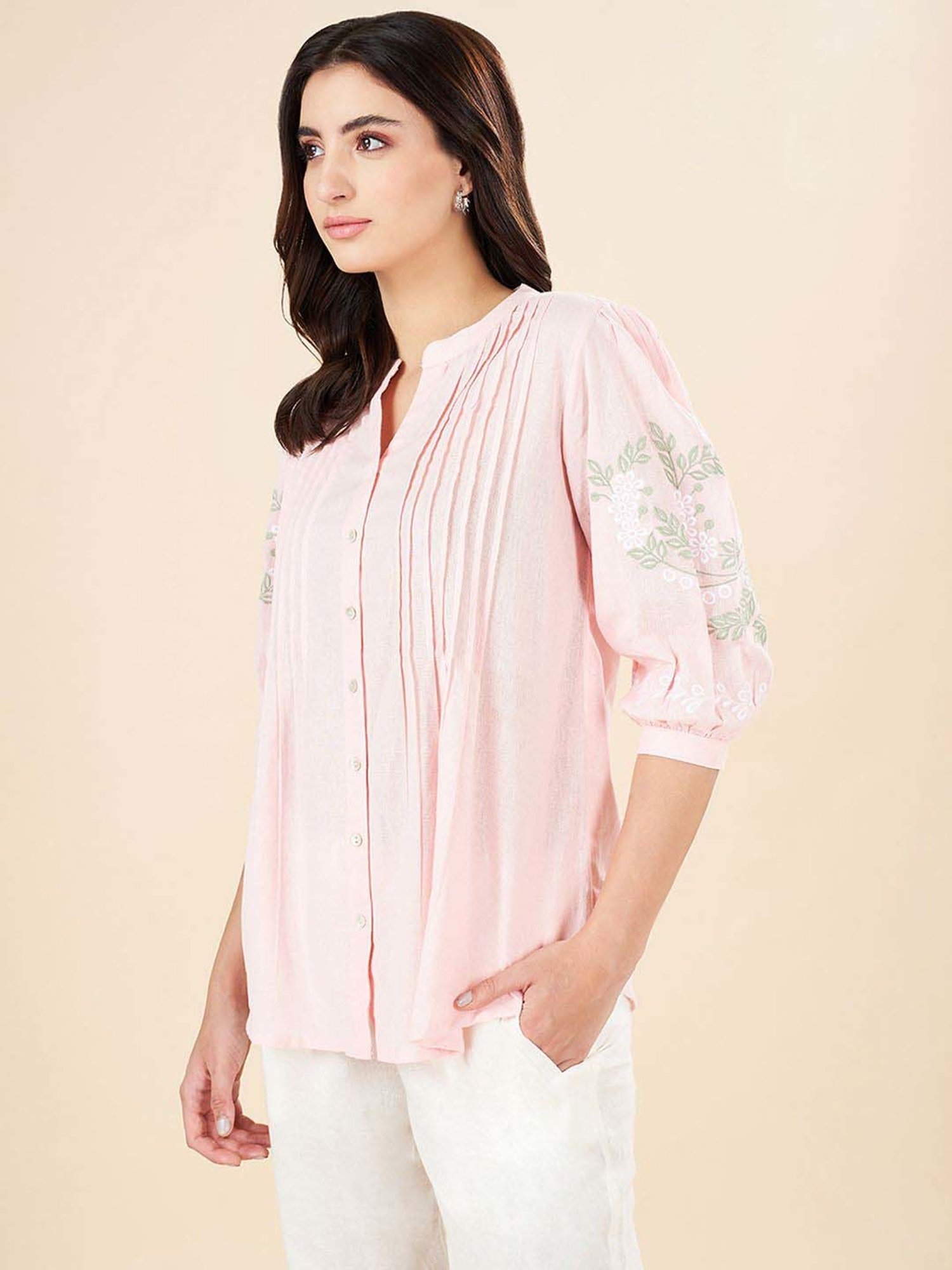 Akkriti by Pantaloons Pink Printed Tunic