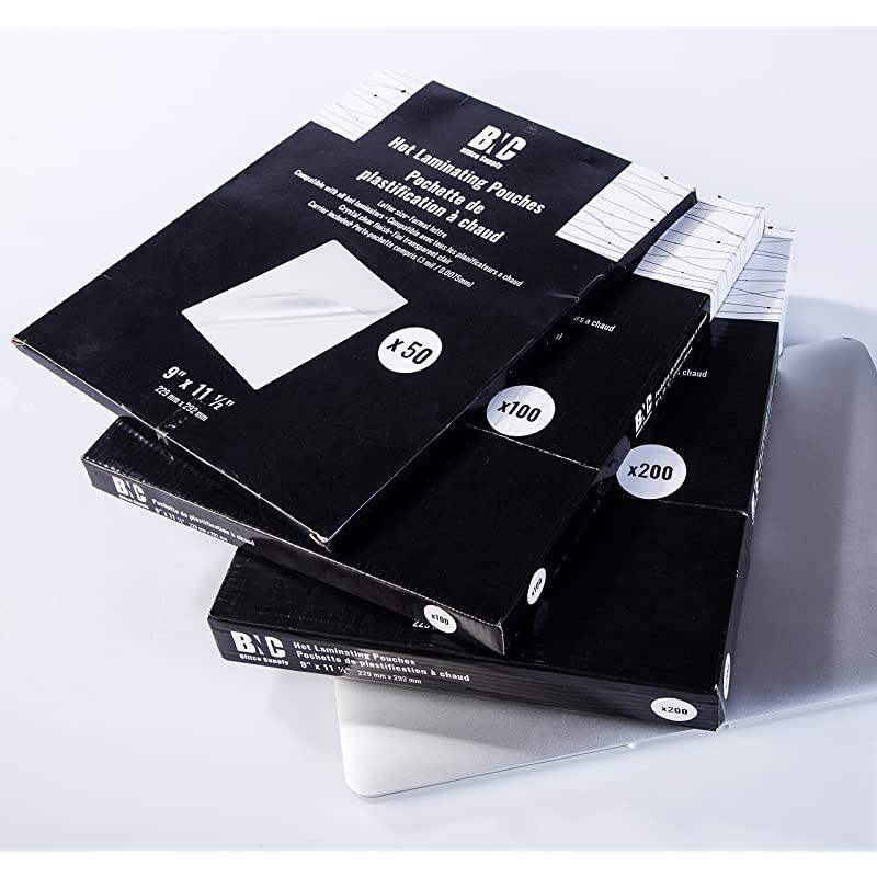 Thermal Laminating Pouches, 5 Mil Thick, 100 Pack Business Card Size 2.25 Inches by 3.75 Inches