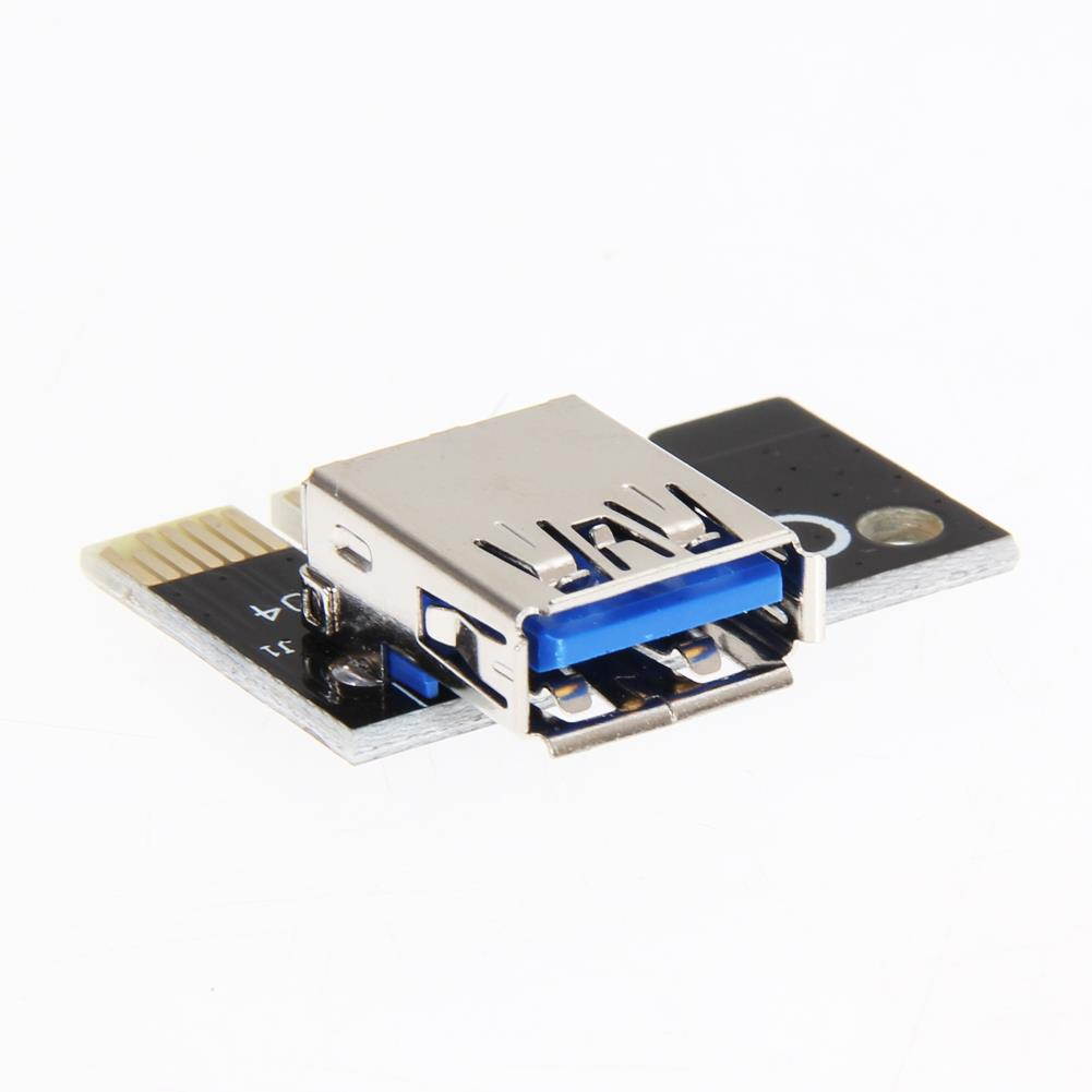 30cm USB 3.0 PCI-E Express PCI-E 16X adapter + PCI-E 1X riser board +SATA 15 Pin-4Pin power cable Extender Riser Card Adapter