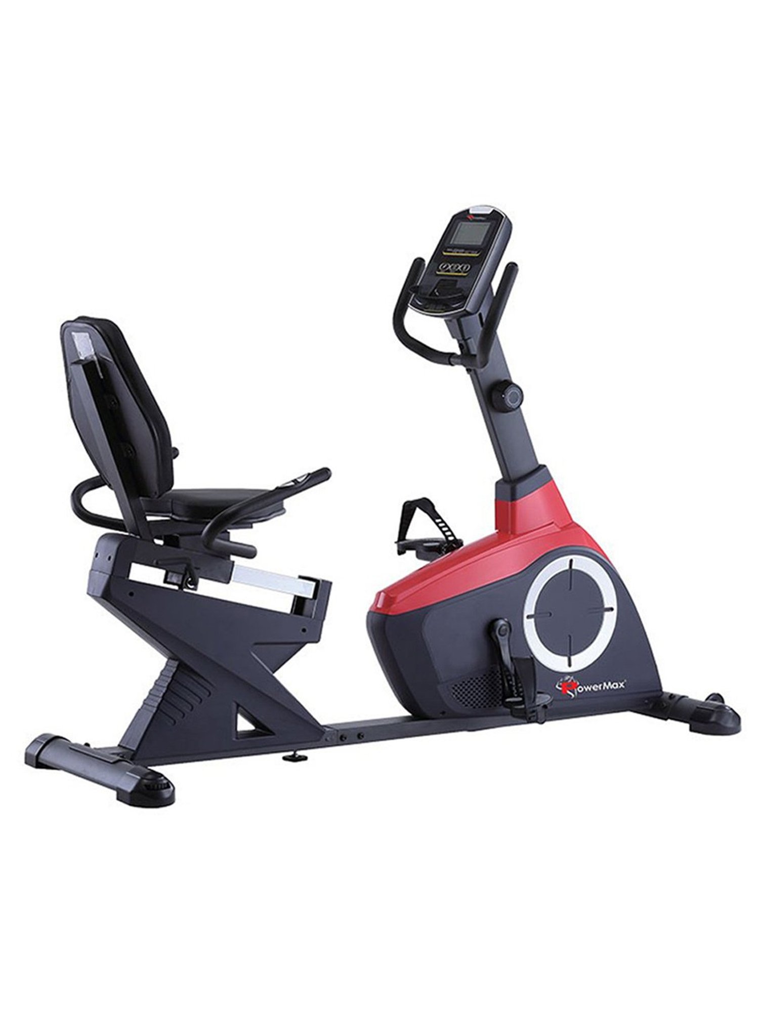 PowerMax Fitness BR-800 Recumbent Bike (Grey)