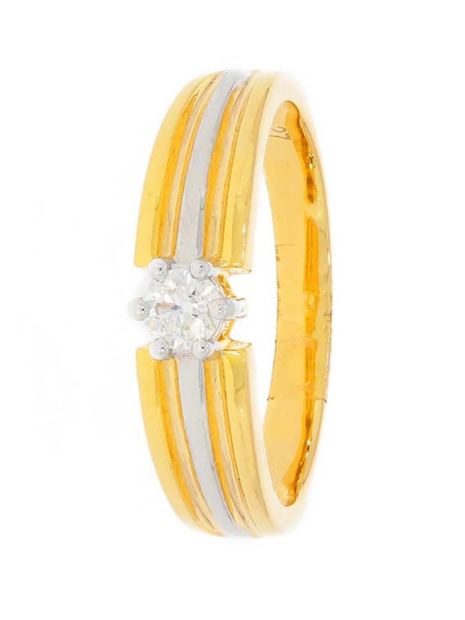 Waman Hari Pethe Jewellers 18k Gold & Diamond Ring for Men