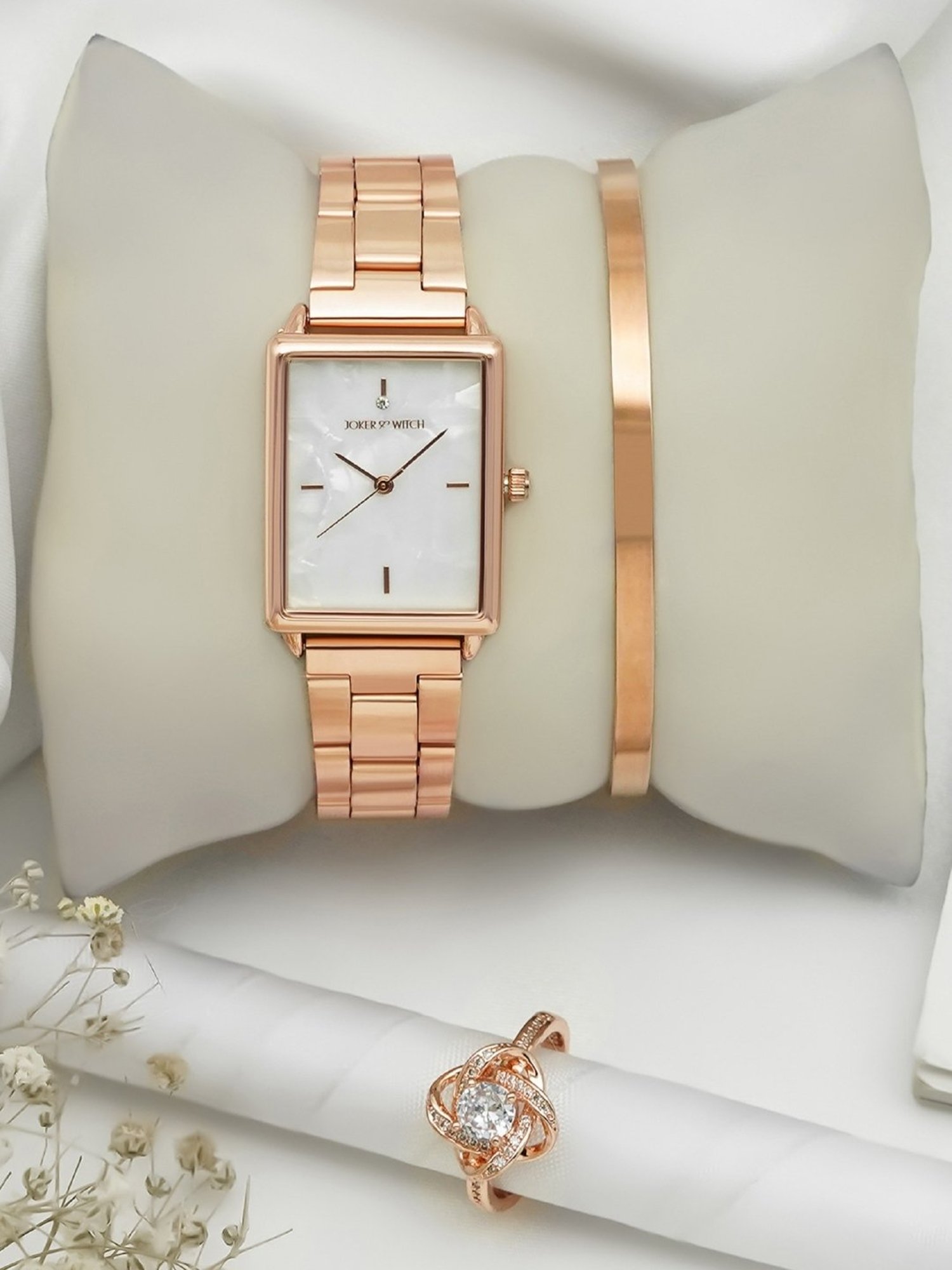 Joker & WItch JWLT650 Analog Watch for Women With Ring, Bracelet