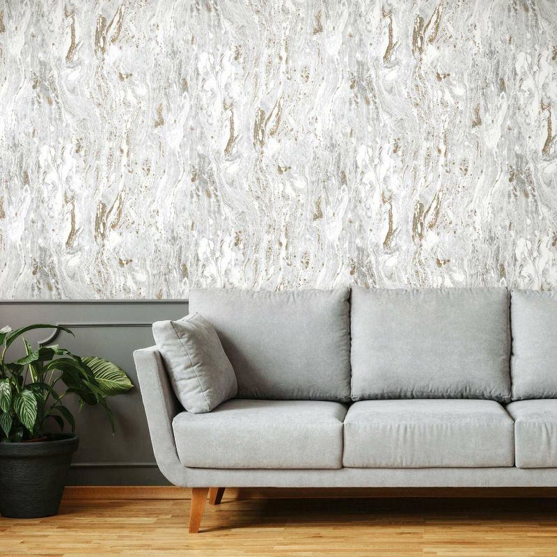 RoomMates Marble Seas Peel & Stick Wallpaper