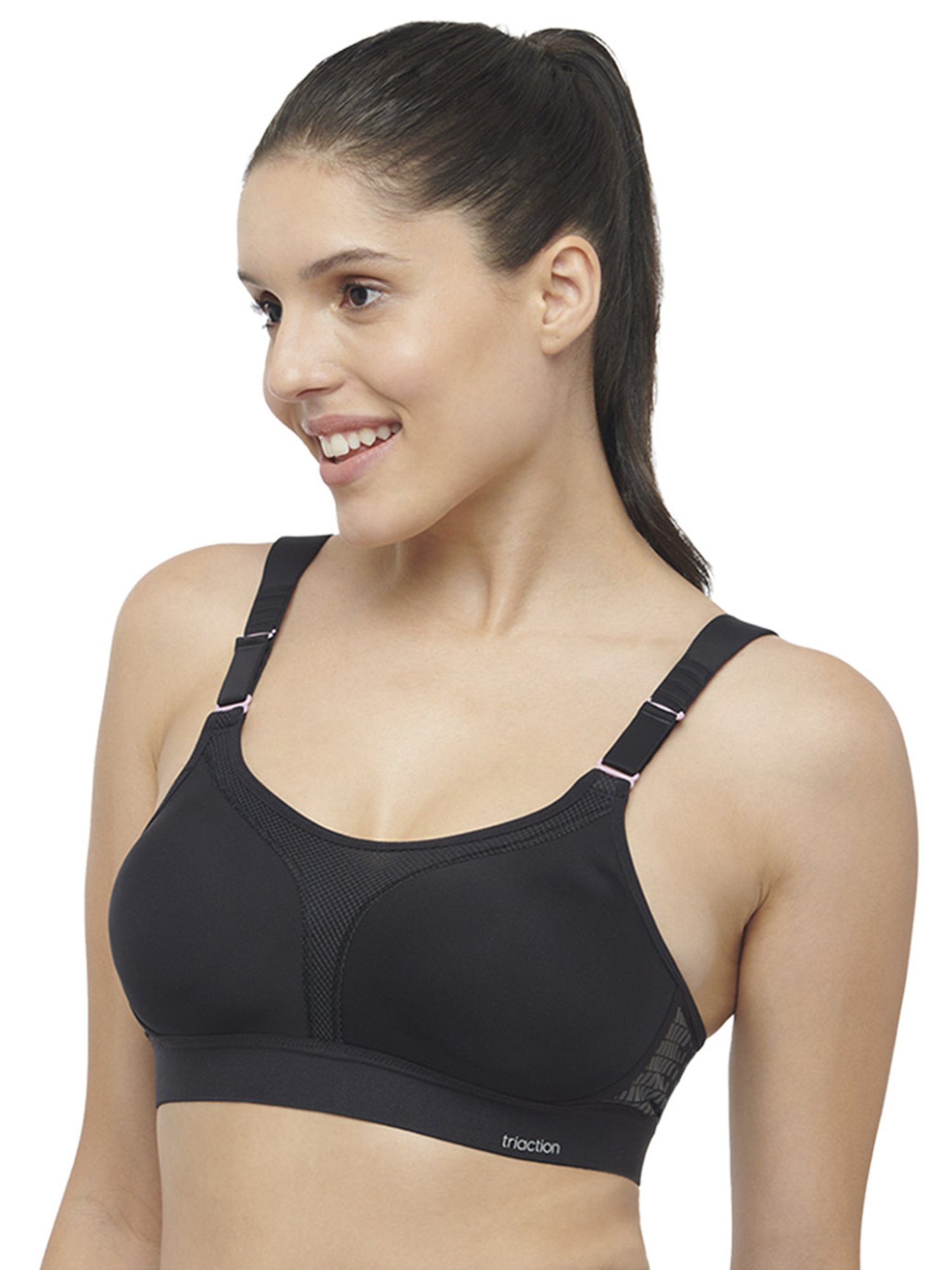 Triumph Black Full Coverage Sports Bra