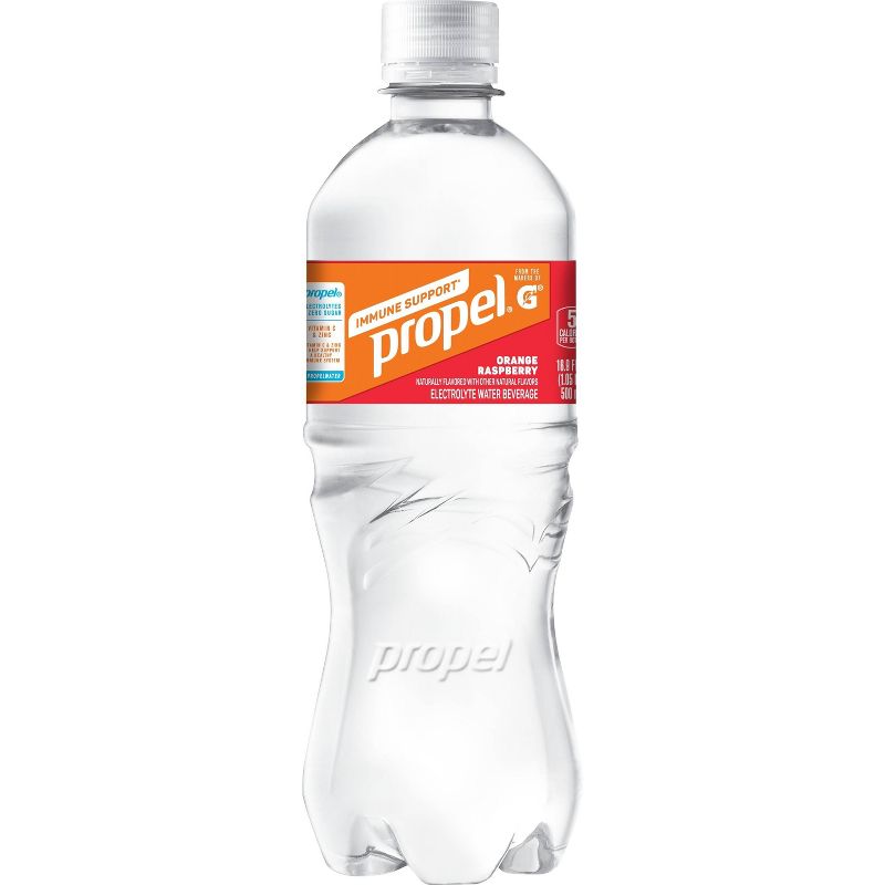 Propel Immunity Support Orange Raspberry Water - 6pk/16.9 fl oz Bottles