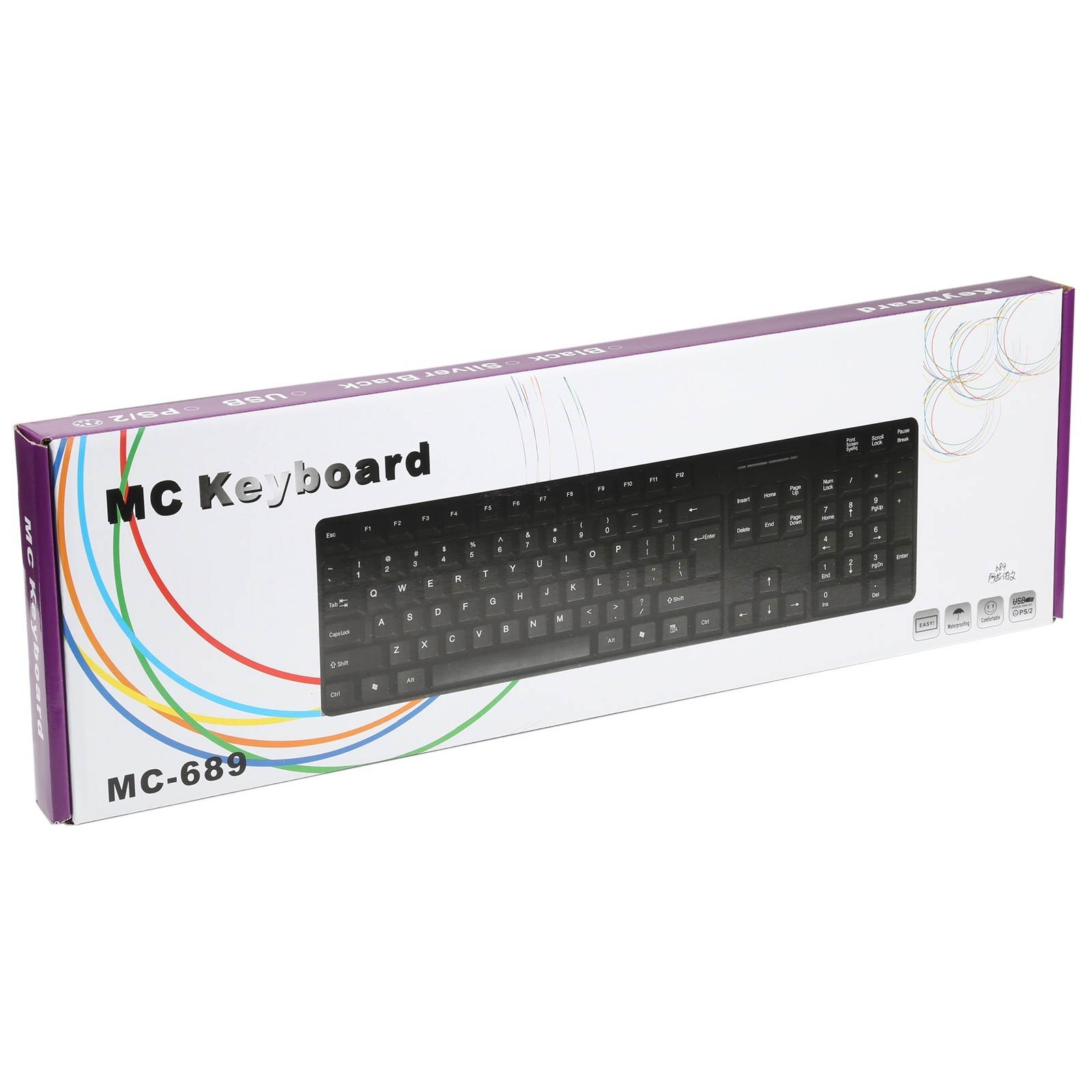 Mini i10 2.4G Air Mouse Wireless Keyboard with Touchpad Black