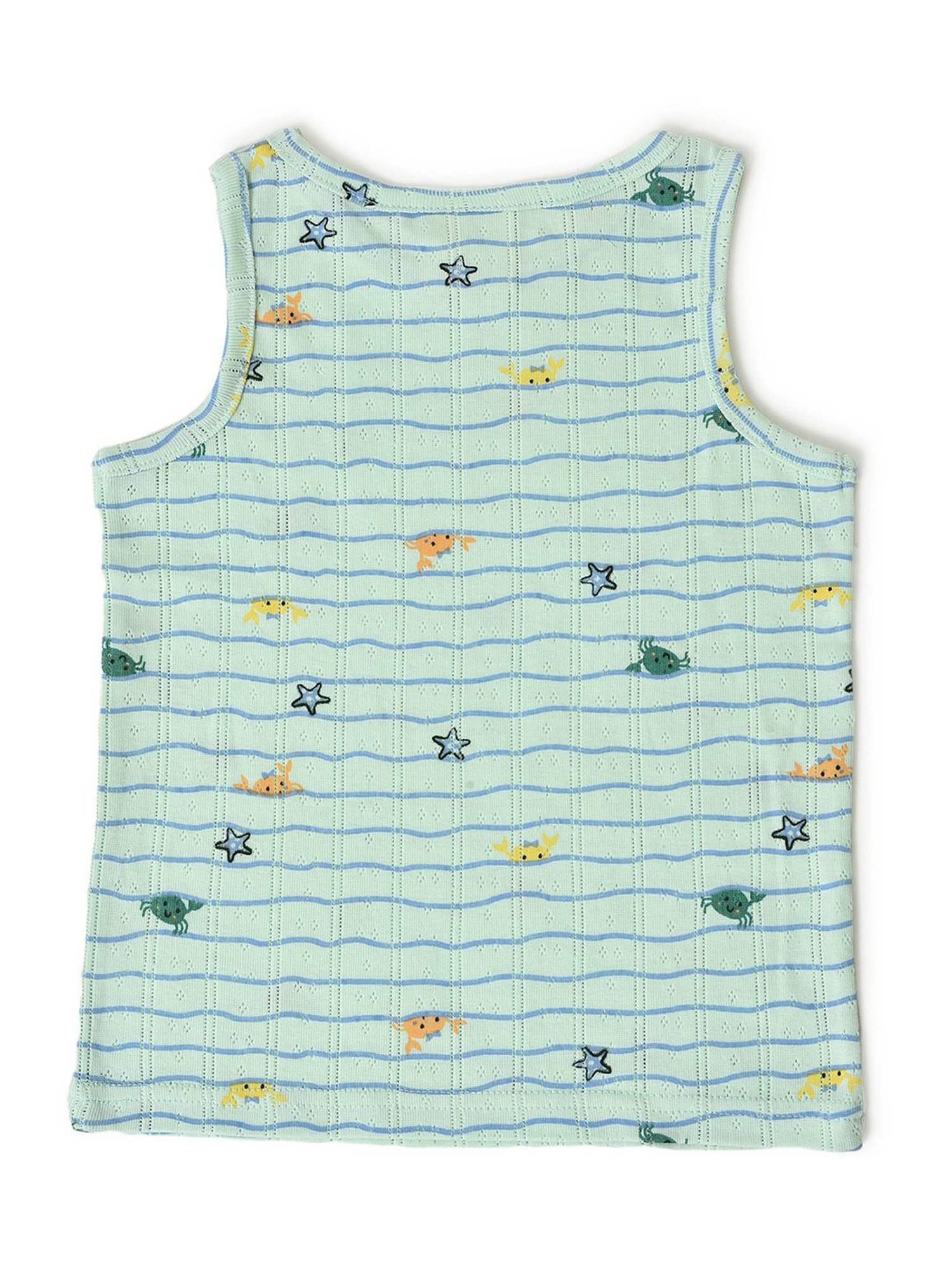 Ed-a-Mamma Baby Green Printed T-Shirt