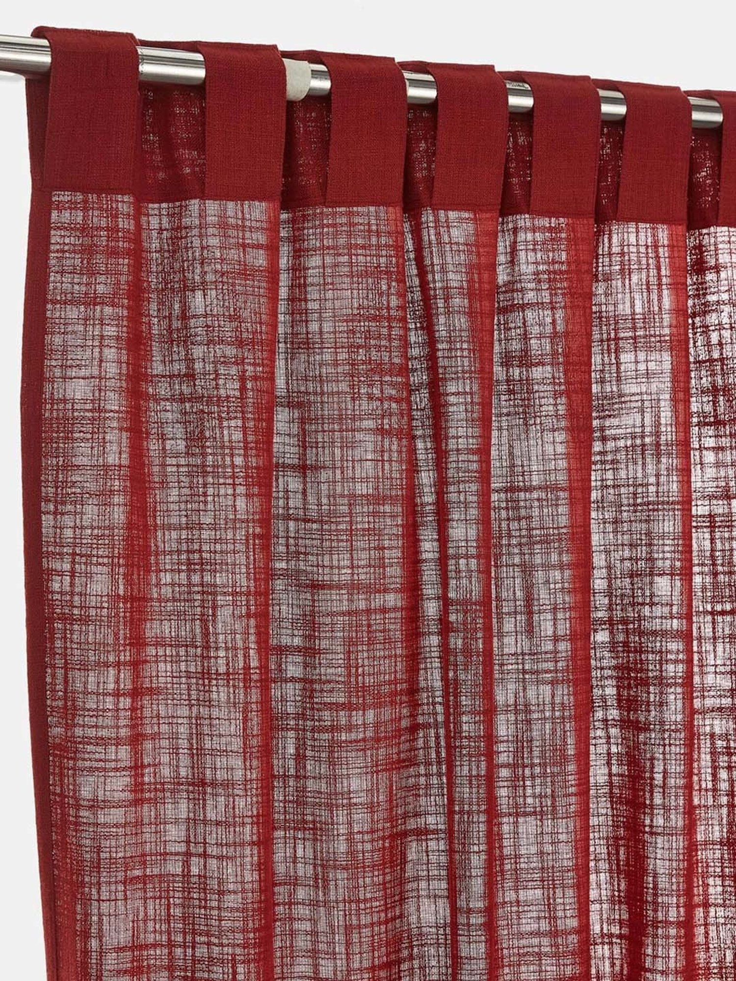 Swayam Brown Paisley J&B Blackout Eyelet Door Curtain - Single Piece (7 Ft)