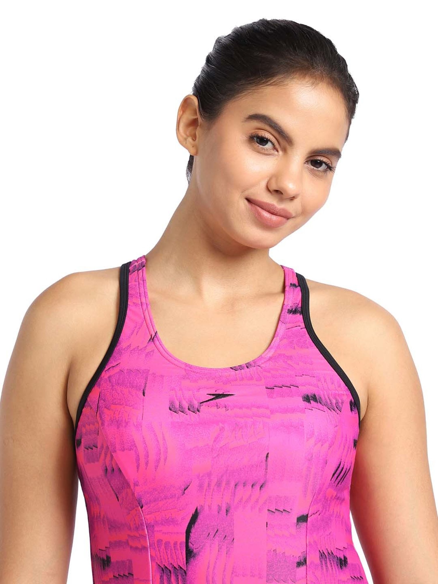 Speedo Pink Printed Swimwear