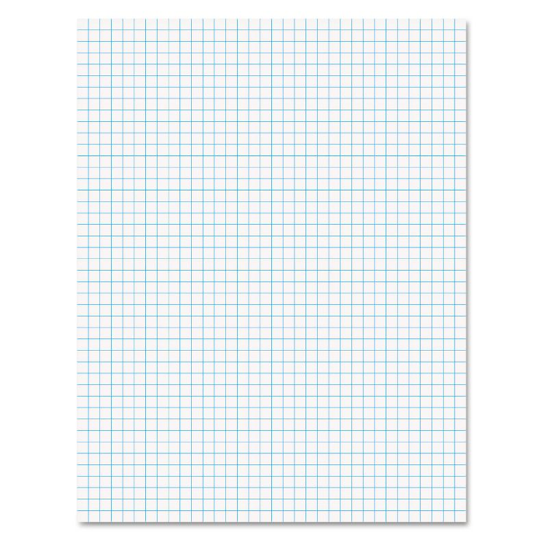 Ampad Quadrille Pads 4 Squares/Inch 8 1/2 x 11 White 50 Sheets 22030C