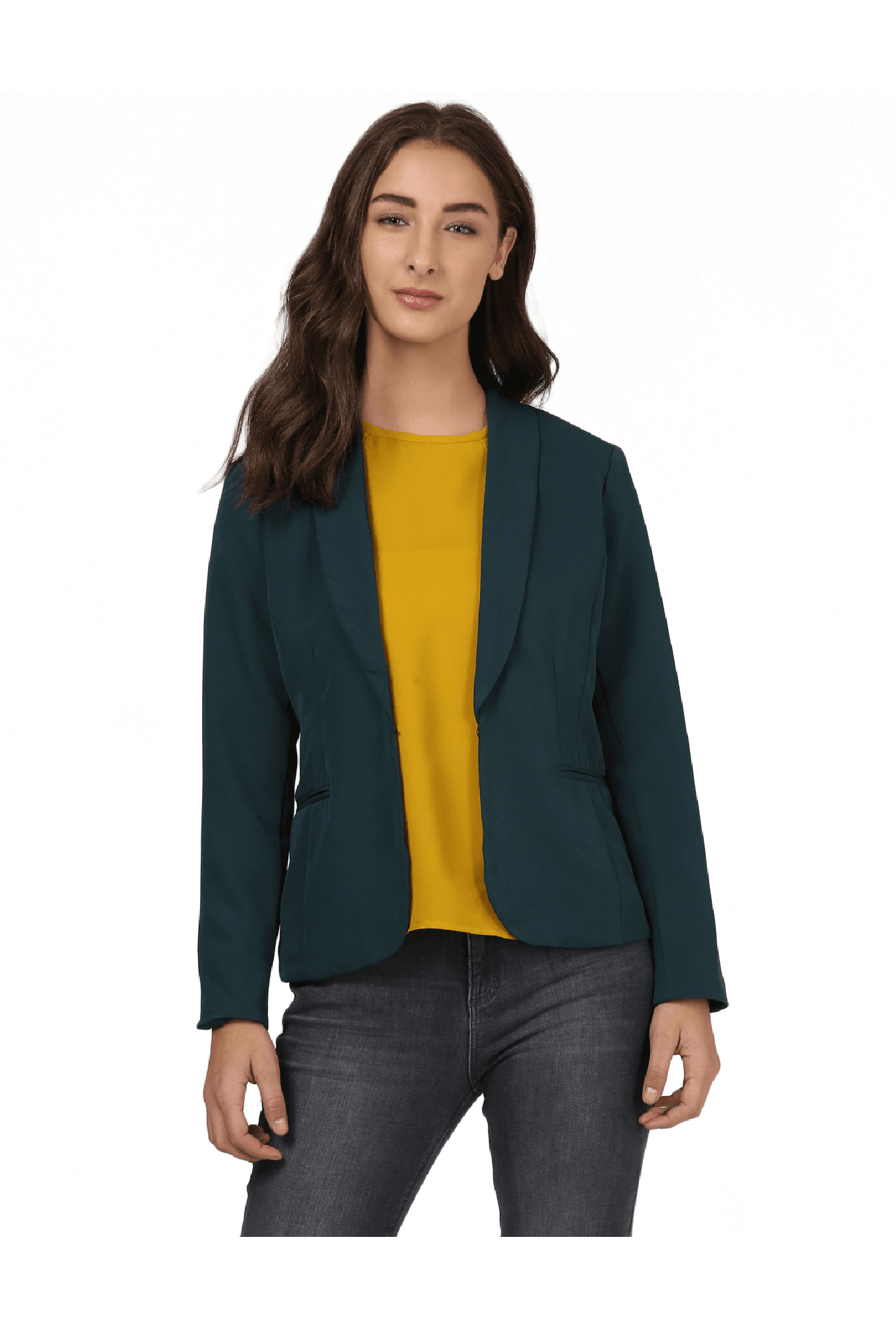 Harpa Green Full Sleeves Jacket