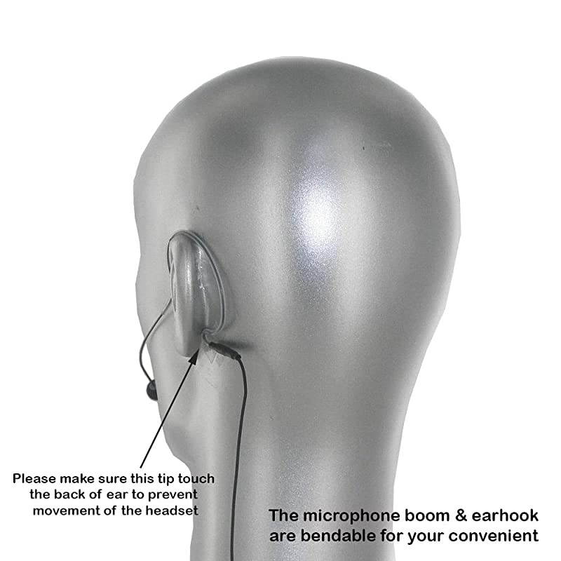 Vl630h4p Tan Headset Microphone Whiroshi 4 Pin for Audio Technica Wireless Microphone System