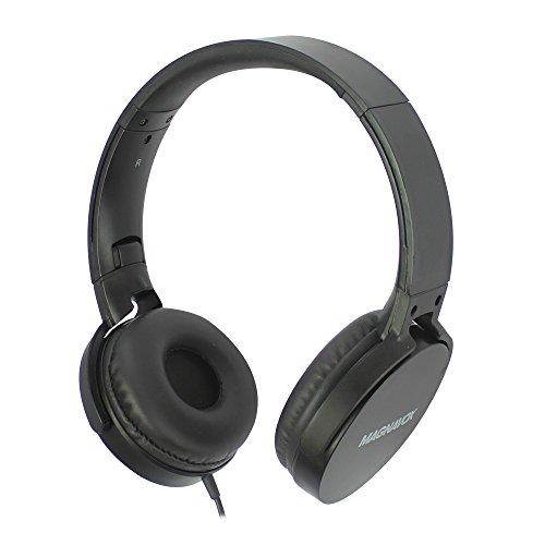 MAGNAVOX Black HPMV5026MBK Foldable Stereo Headphone