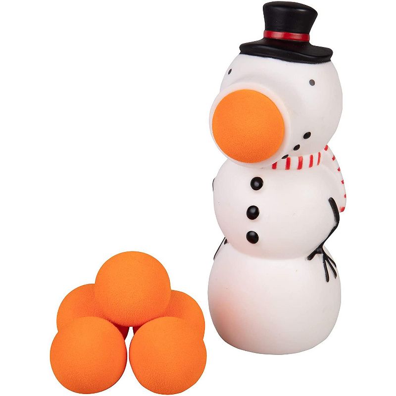 Hog Wild Holiday Snowman Popper Toy, Shoots Foam Balls!