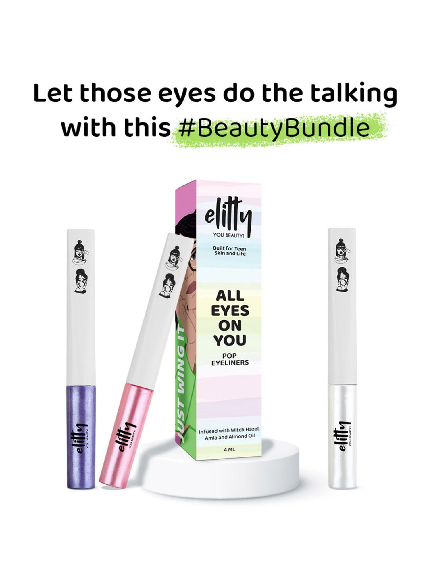 Elitty Eye Gotta Feeling Christmas Eve Eyeliner Combo - Pack of 3