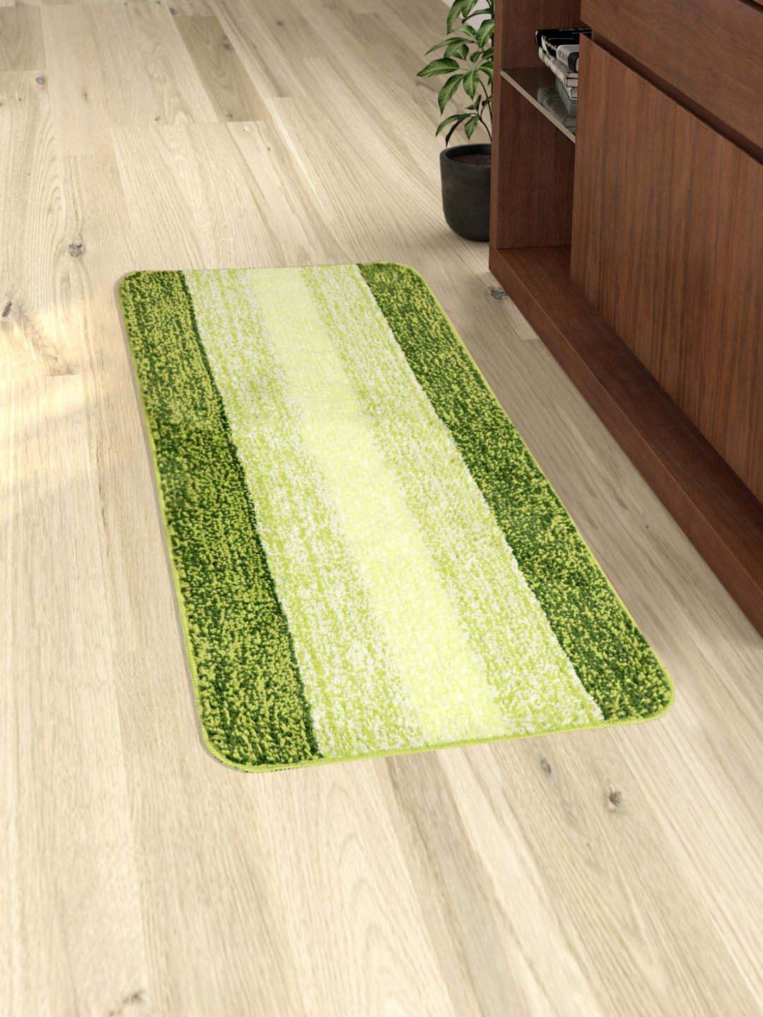 Saral Home Green Multipurpose Runner - Set of 1