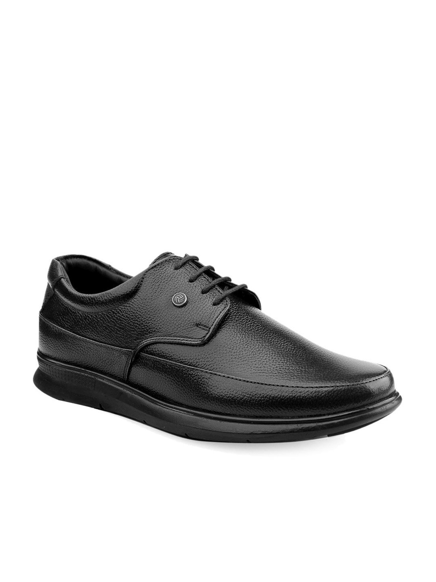 Bacca Bucci Men's Leather Office Black Derby Shoes