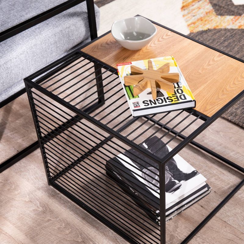 Klinread End Table Brown/Black - Aiden Lane
