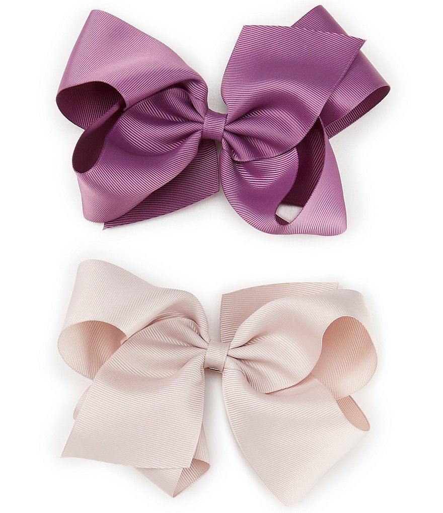 Copper Key Girls Grosgrain King Bows 2-Pack