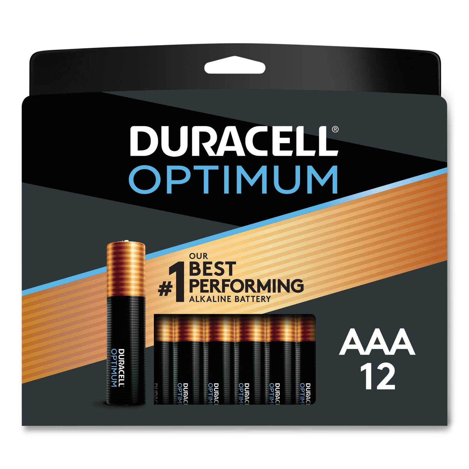 Duracell Optimum AAA Batteries, Pack of 12