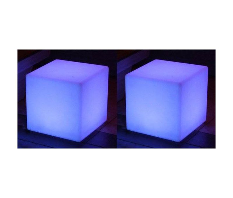 Magic Pool Fountain Water Powered Swimming Pool Fountain Accessory with Color Changing LED Light Bulb for In Ground and Above Ground Pool (2 Pack)