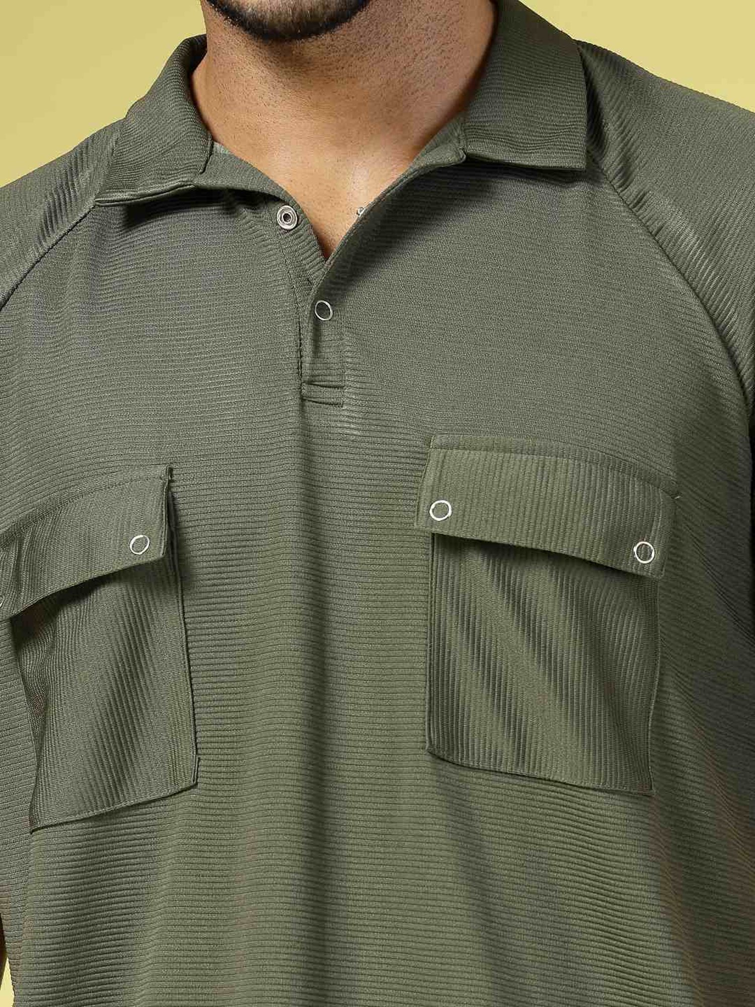 Rigo Army Green Loose Fit Co-Ord Set