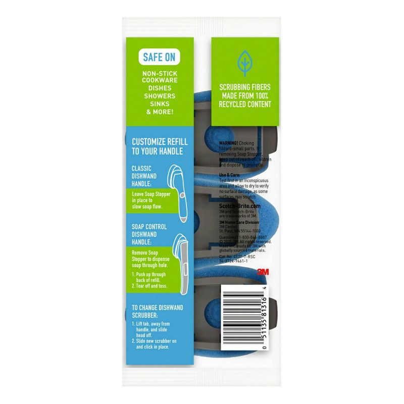 Scotch-Brite Non-Scratch Dishwand Refill - 3pk